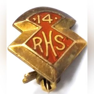 14K Gold Antique high school PIN